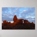 Turret Arch at Sunrise in Arches National Park Poster