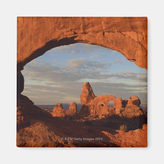 Turret Arch seen through North Window , Arches Magnet (Front)