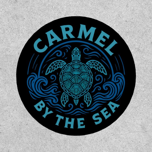 Turtel Carmel by the sea beach california Patch (Front)