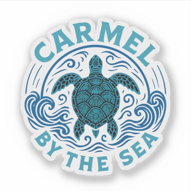 Turtel Carmel by the sea beach california Sticker (Front)