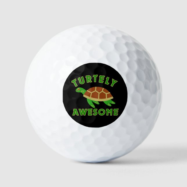 Turtely Awesome Golf Balls (Front)