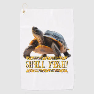 Turtle 001 Shell Yeah! Golf Towel