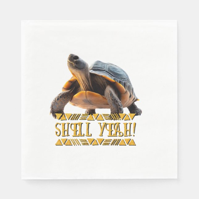 Turtle 001 Shell Yeah! Napkins (Front)
