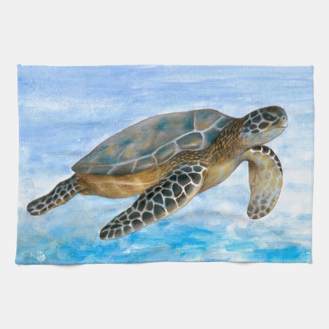 Turtle 1 towel (Horizontal)