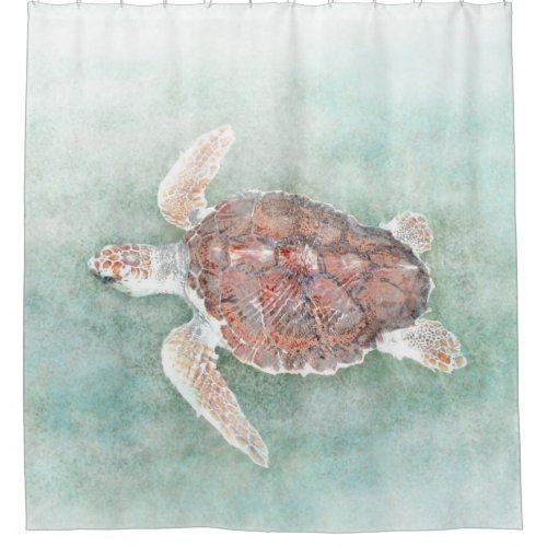 turtle 2 shower curtain