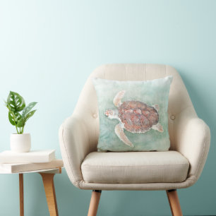 turtle 2 throw pillow