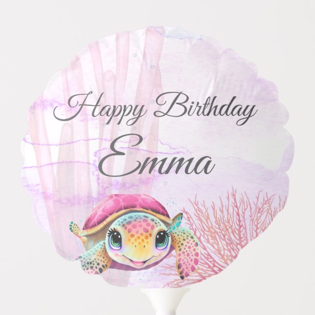 Turtle 4th Birthday, Under the Sea Balloon (Front)