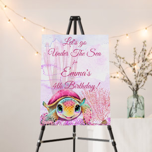 Turtle 4th Birthday, Under the Sea Foam Board