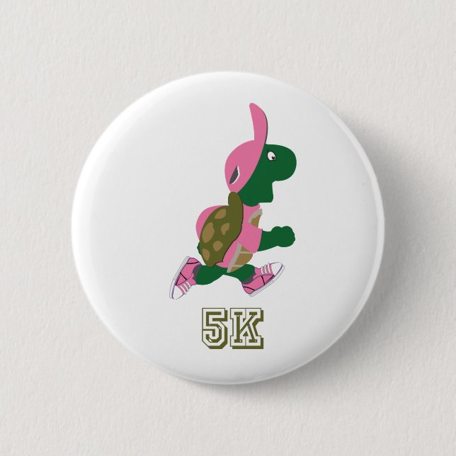 Turtle 5K - Pink Button (Front)