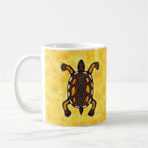 Turtle - Aboriginal Inspired Art Painting Coffee Mug