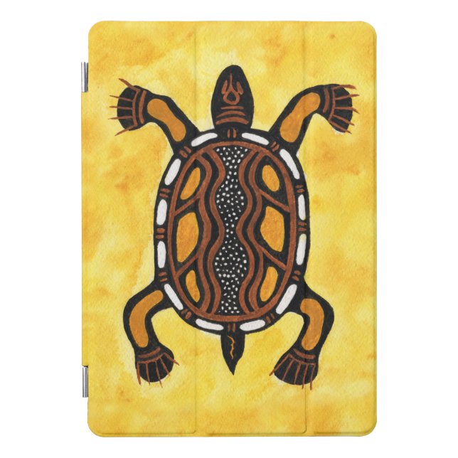 Turtle - Aboriginal Inspired Art Painting iPad Pro Cover (Front)