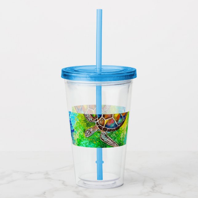 Turtle Acrylic Tumbler (Front)