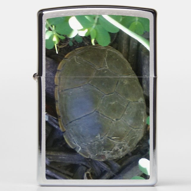 Turtle Among Greenery Zippo Lighter (Front)