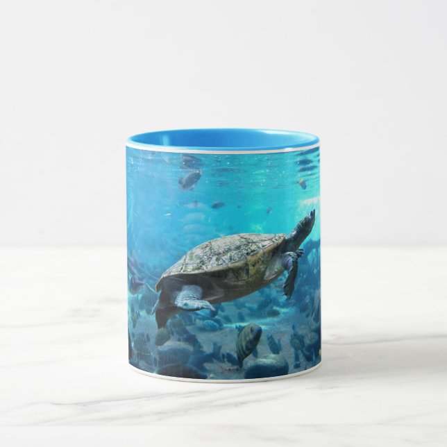 Turtle and fish mug (Center)