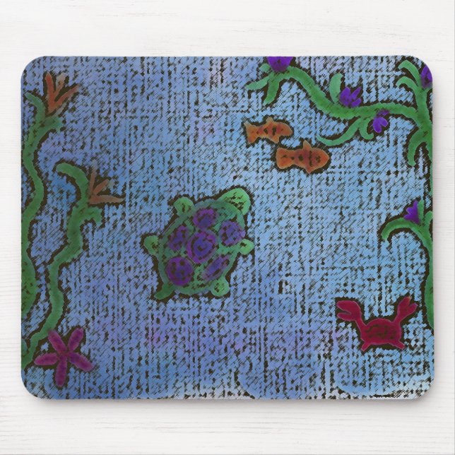 Turtle and Friends Mousepad (Front)