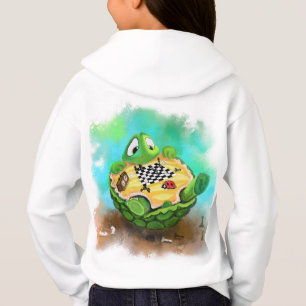 Turtle and Ladybug Playing Chess - Drawing Fun Hoodie
