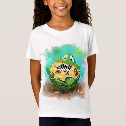 Turtle and Ladybug Playing Chess _ Fun  T_Shirt