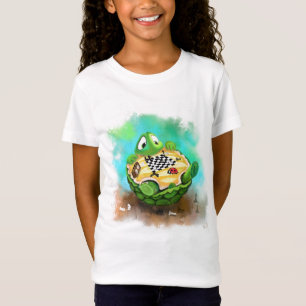 Turtle and Ladybug Playing Chess Kids T-Shirt Gift