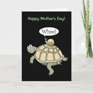Turtle and snail Whee! Mother's Day card. Card