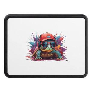 turtle animal art I cool cute turtle Hitch Cover