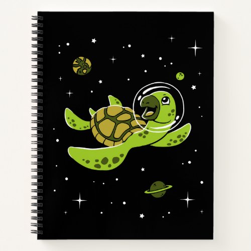 Turtle Animals In Space Notebook