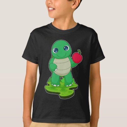 Turtle Apple Fruit T_Shirt
