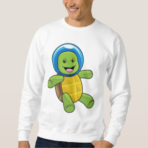 Turtle as Astronaut with Glass ball Sweatshirt