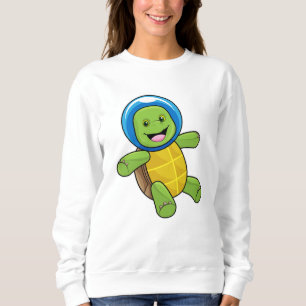 Turtle as Astronaut with Glass ball Sweatshirt