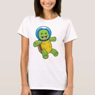 Turtle as Astronaut with Glass ball T-Shirt
