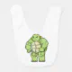 Turtle as Bodybuilder with Six pack Baby Bib | Zazzle