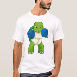 Turtle as Boxer with Boxing gloves T-Shirt