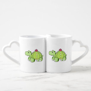 Turtle as Cactus Coffee Mug Set