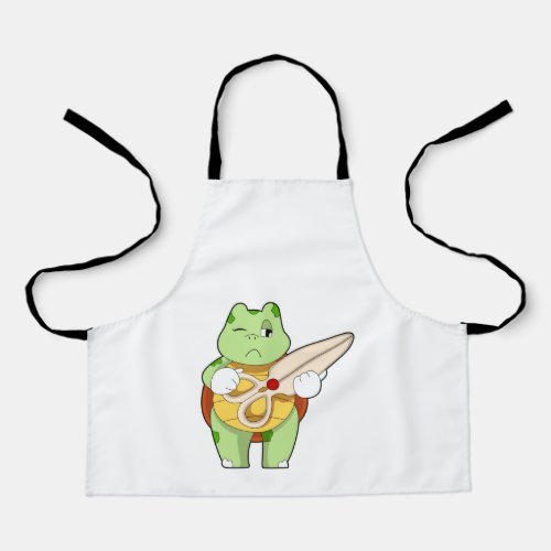 Turtle as Hairdresser with Scissors Apron