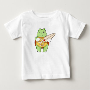Turtle as Hairdresser with Scissors Baby T-Shirt