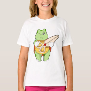 Turtle as Hairdresser with Scissors T-Shirt