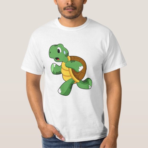 Turtle as Jogger at Running T_Shirt