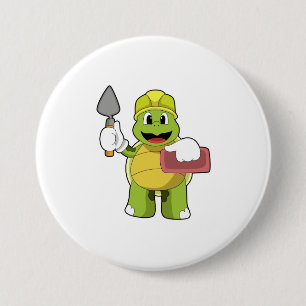 Turtle as Mason with Stone Button