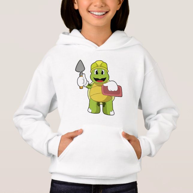 Turtle as Mason with Stone Hoodie (Front)