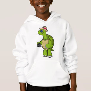 Turtle as Photographer with Camera Hoodie