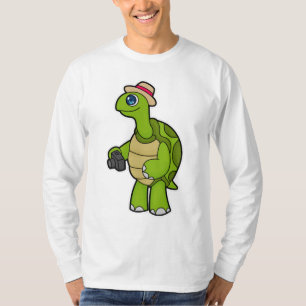 Turtle as Photographer with Camera T-Shirt