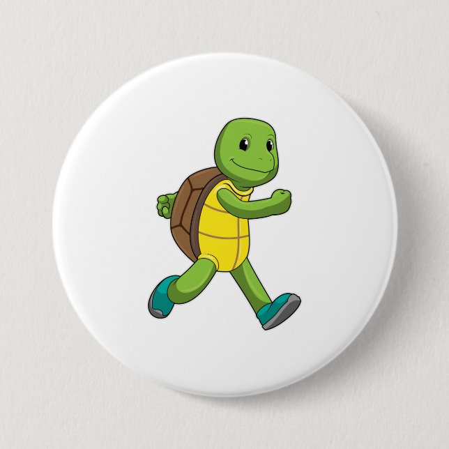 Turtle as Runner at Running Button (Front)