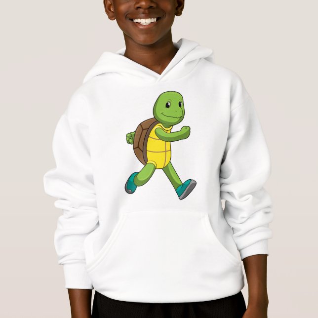 Turtle as Runner at Running Hoodie (Front)