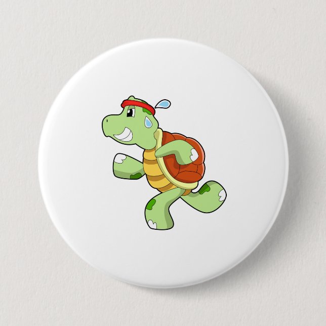 Turtle as Runner Button (Front)