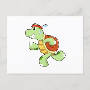 Turtle as Runner Postcard