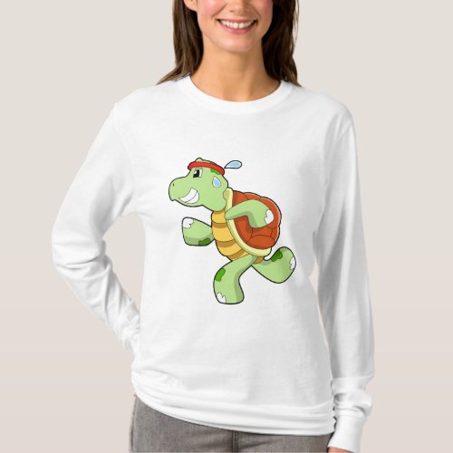 Turtle as Runner T_Shirt