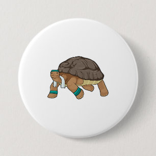 Turtle as Runner with Towel Button