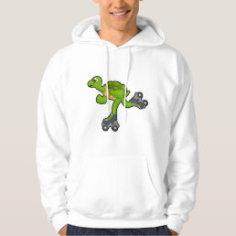 Turtle as Skater with Roller skates Hoodie