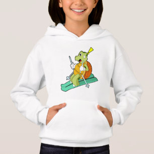 Turtle as Skier with Ski Hoodie