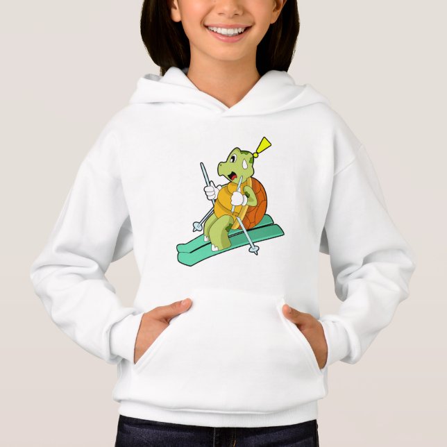 Turtle as Skier with Ski Hoodie (Front)