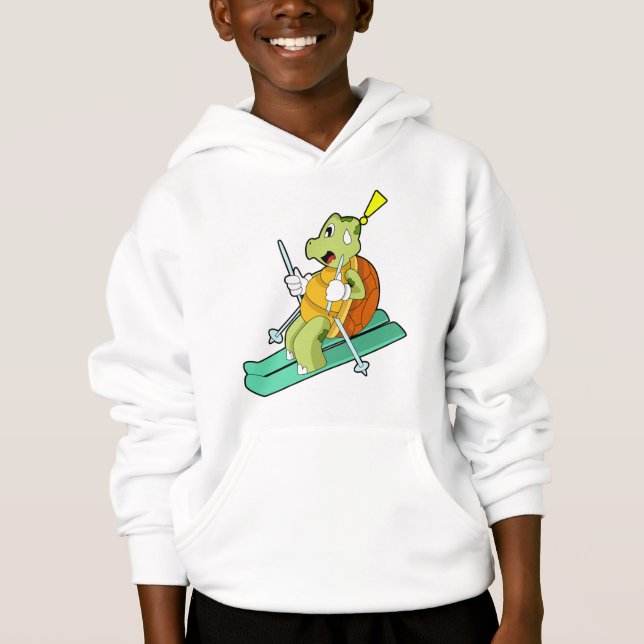 Turtle as Skier with Ski Hoodie (Front)